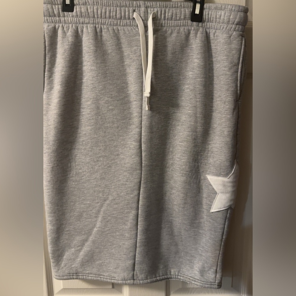 No Boundaries Gray Quilted Sweat skirt